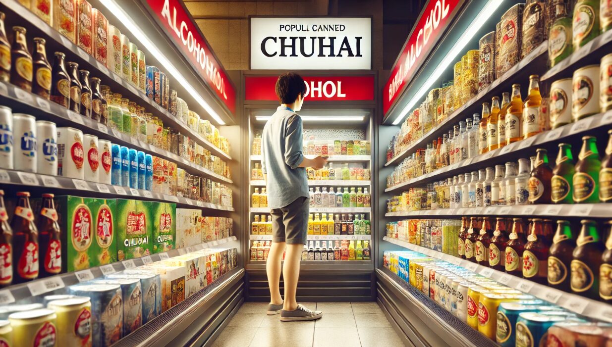 未来のレモンサワーのどこに売ってるか探す男性のイメージ